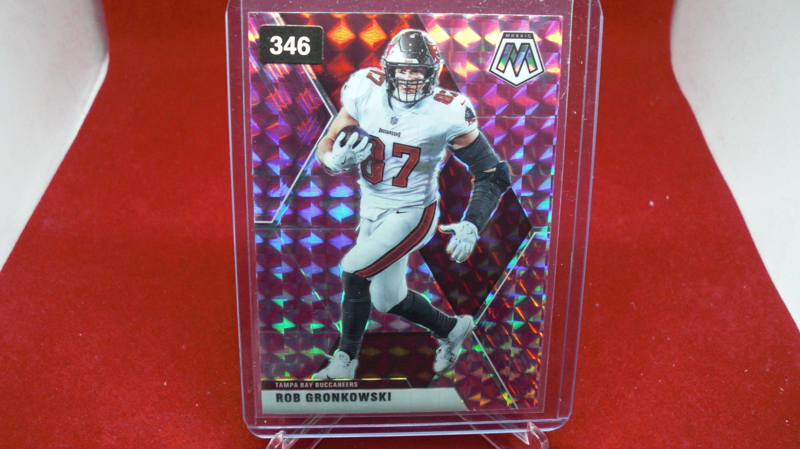 rob gronkowski pink mosaic: in top loader