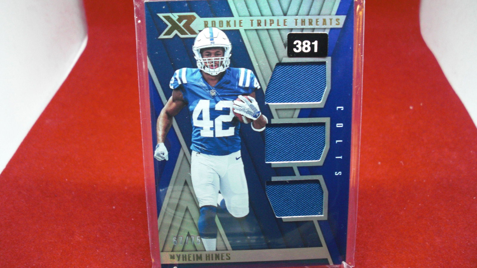 nyheim hines signature #67/75: colts