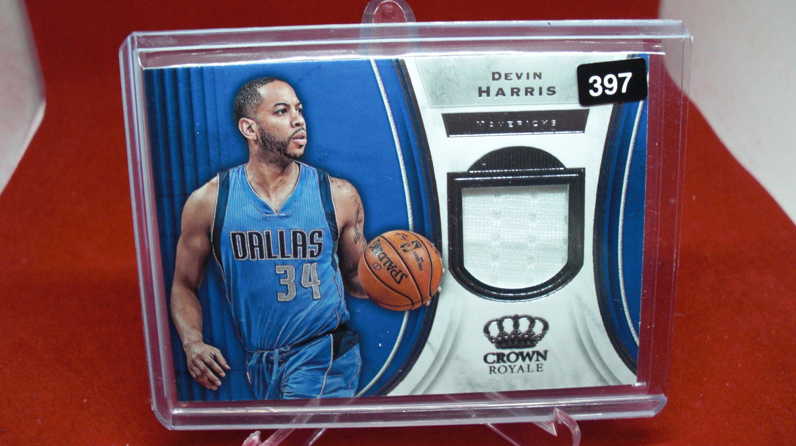 devin harris jersey crown royale: in top loader