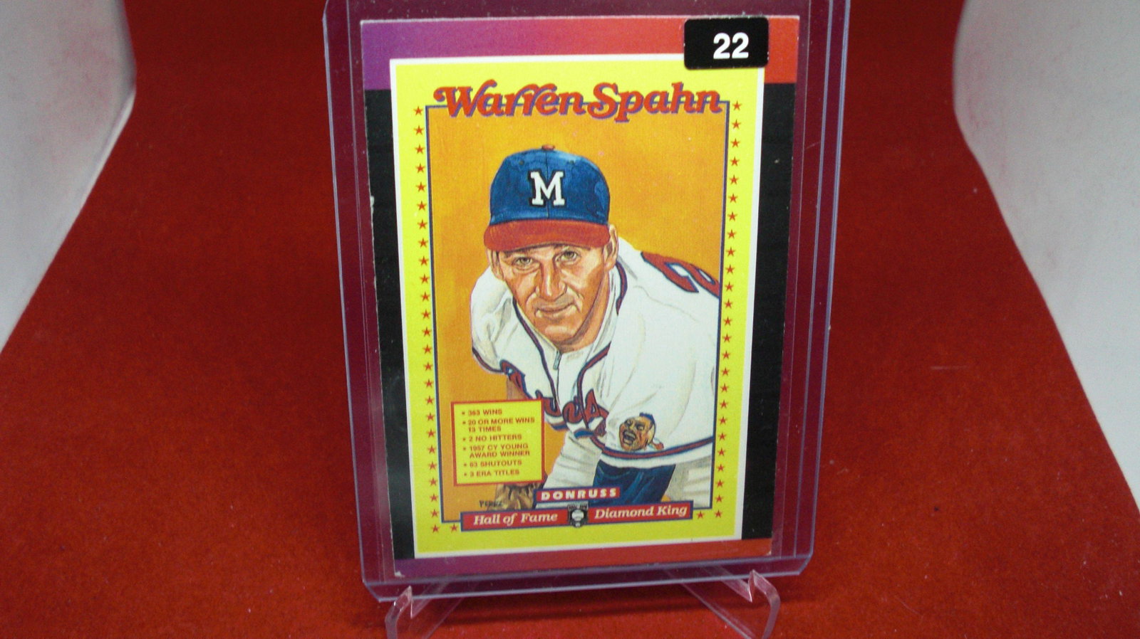 warren spahn insert: in top laoder