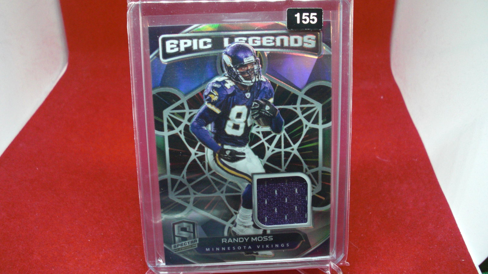 randy moss spectra jersey epic legends #29/75: in top laoder
