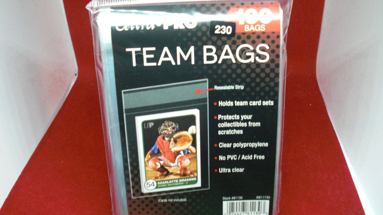 ultra pro team bags unopened lot of 100: unopened
