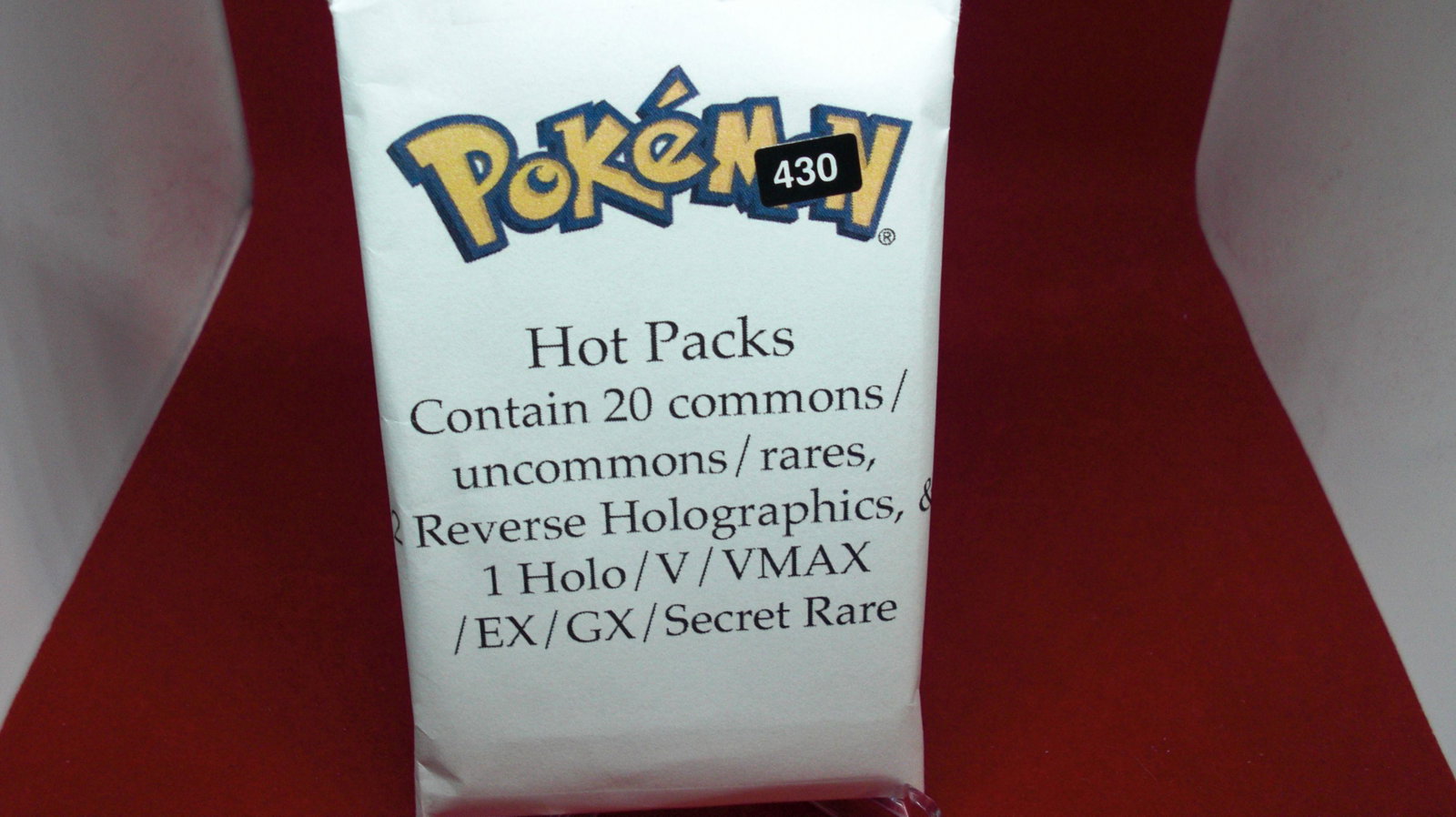 pokemon hot packs 20 commons 2 rev holo 1 holo v vmax: guaranteed hit