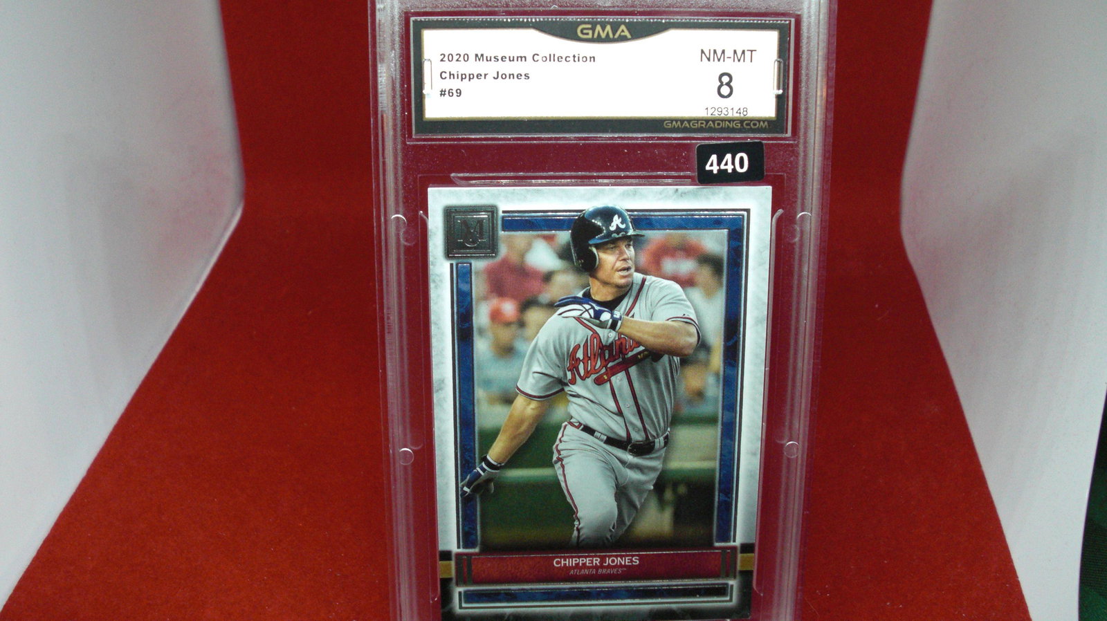 gma graded chipper jones mint 8 (1 of 1)
