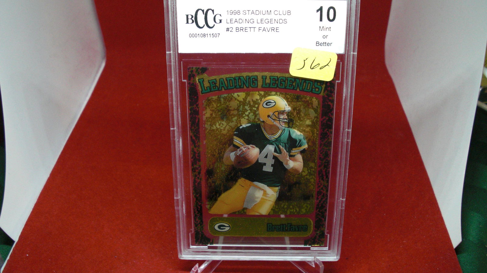 beckett graded brett favre mint 10 (1 of 1)