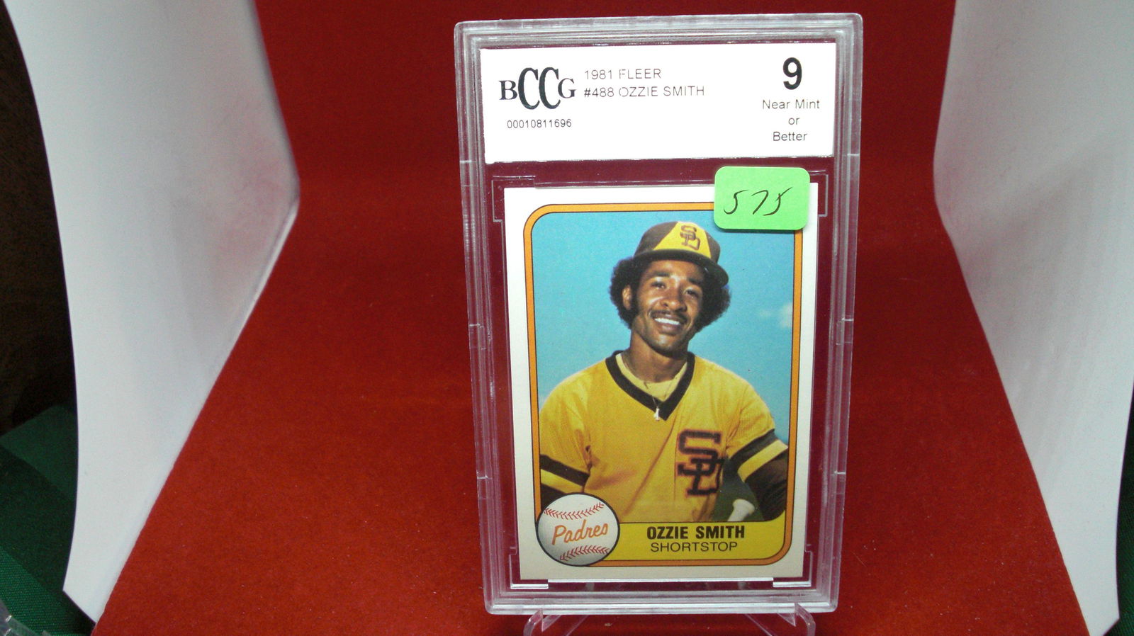 beckett graded ozzie smith mint 9 (1 of 1)