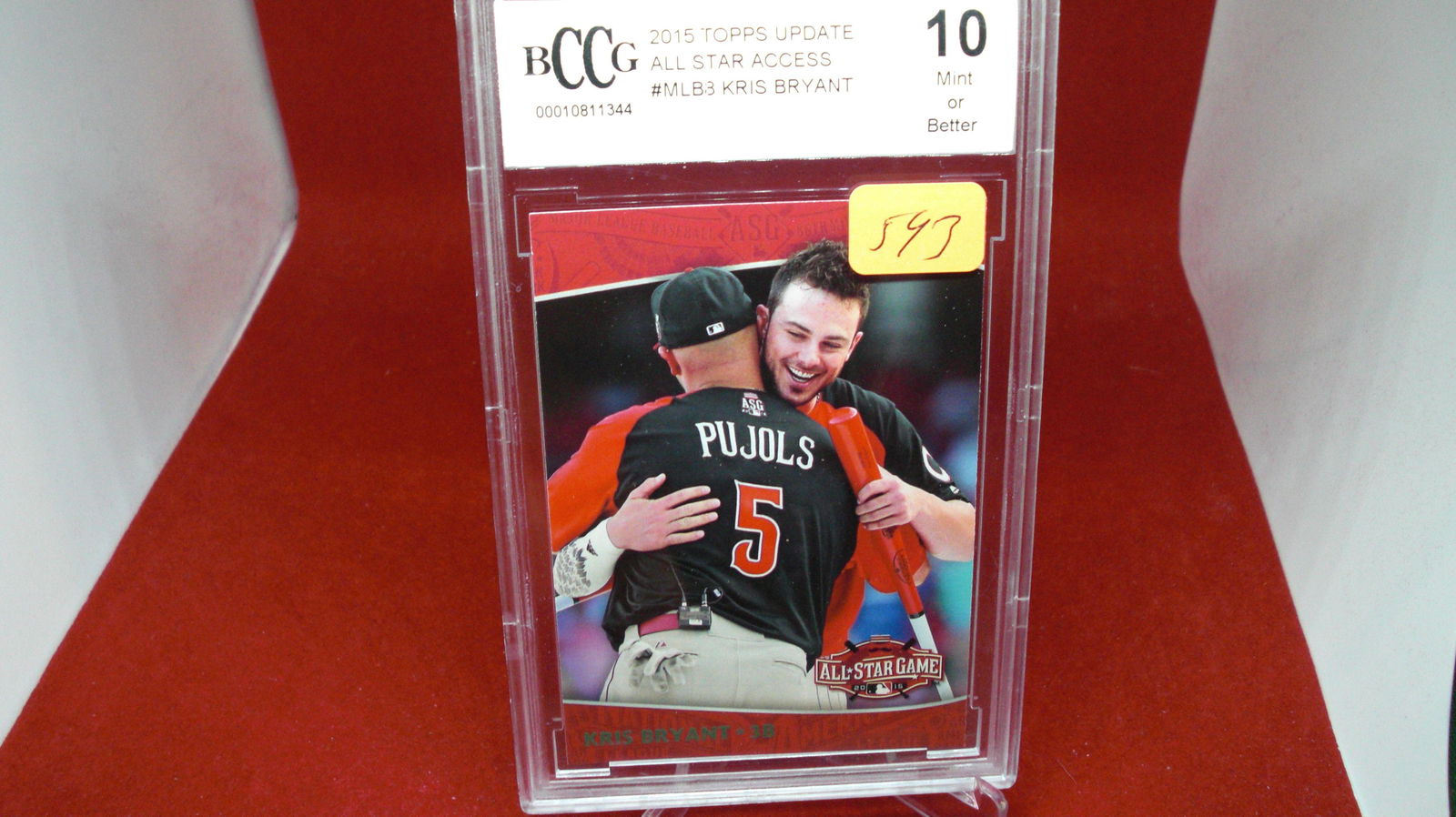 beckett graded kris bryant mint 10 (1 of 1)