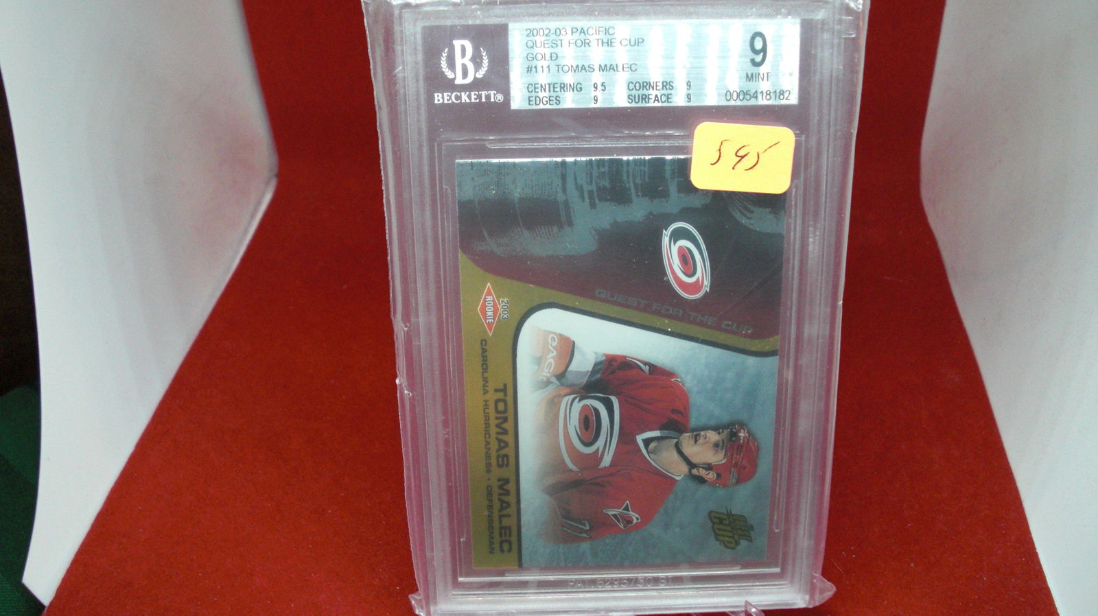 beckett graded thomas malec mint 9 gold (1 of 1)