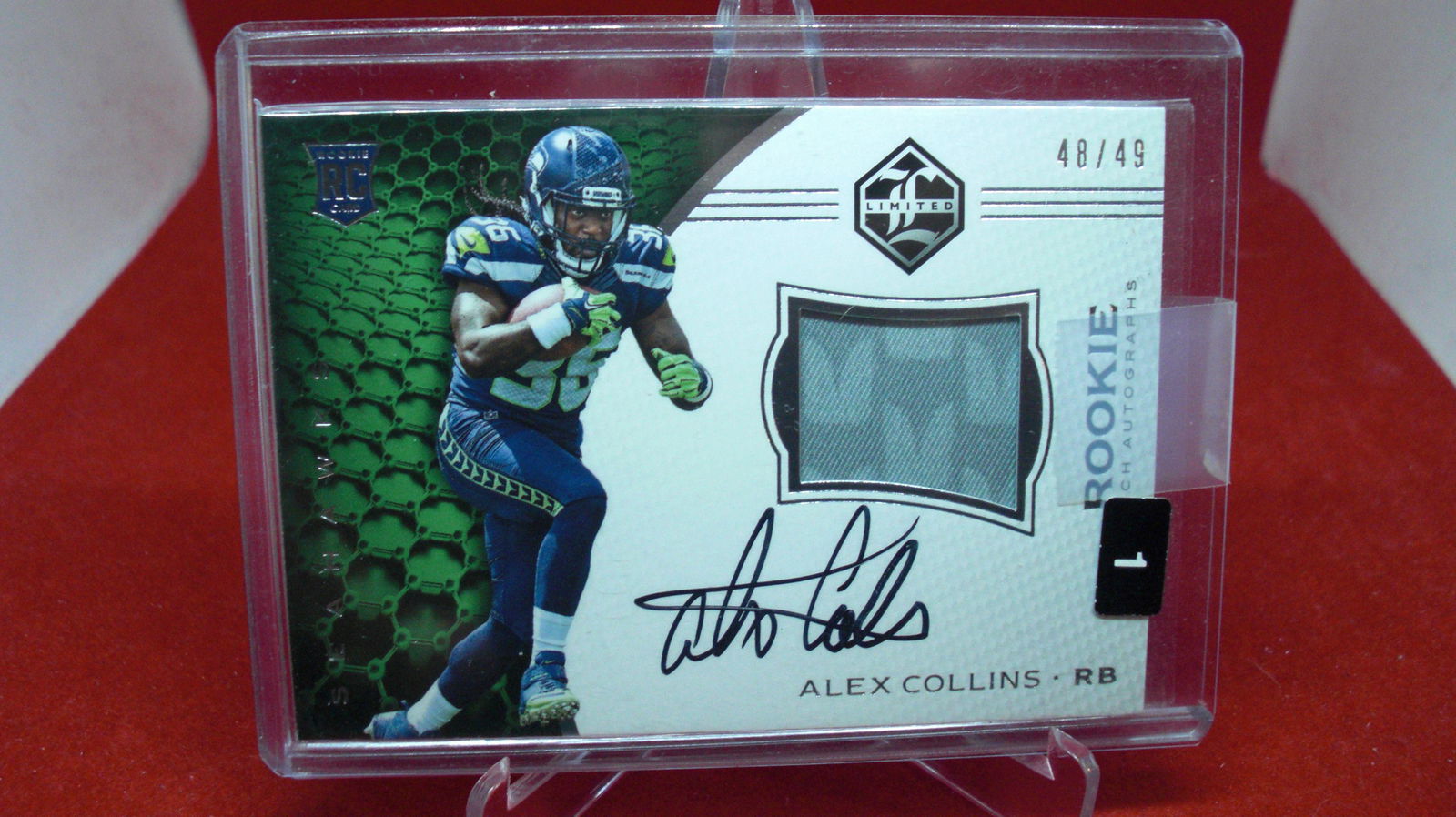 alex collins jersey rookie #48/49 limited (1 of 1)
