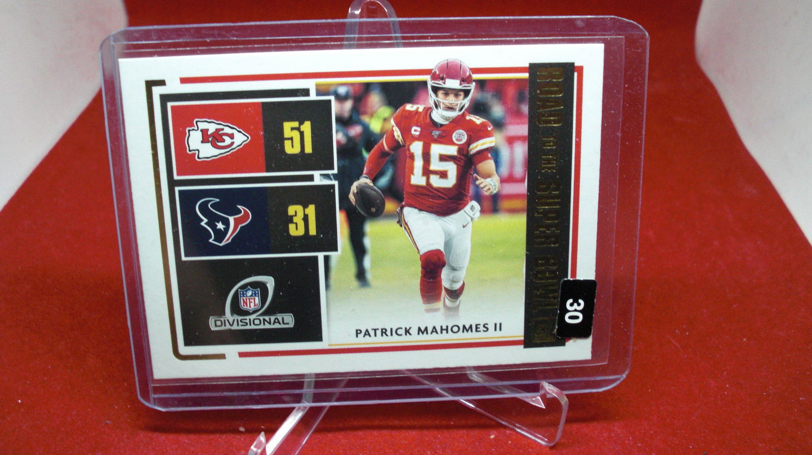patrick mahomes: in top loader