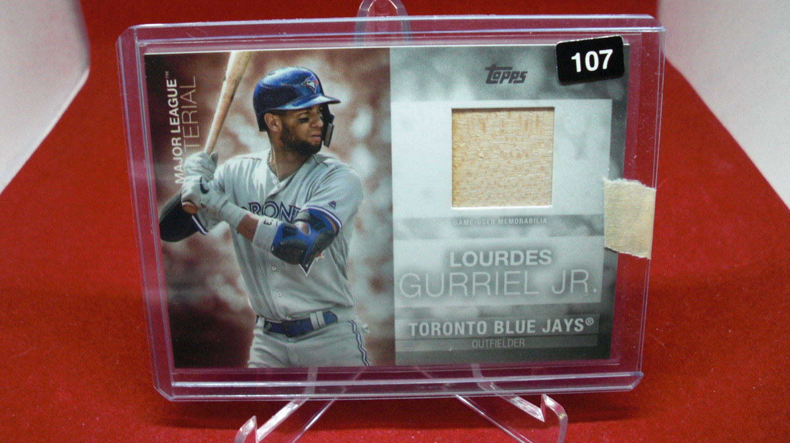 lourdes gurriel jr bat card: in top loader