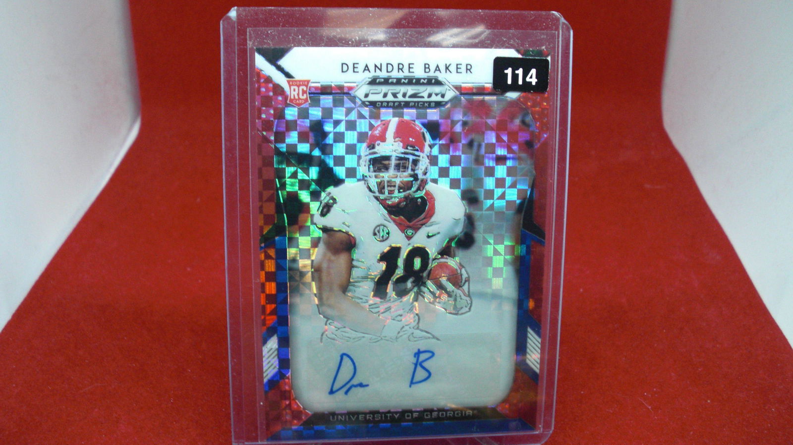 deandre baker signature rookie prizm #82/99 (1 of 1)