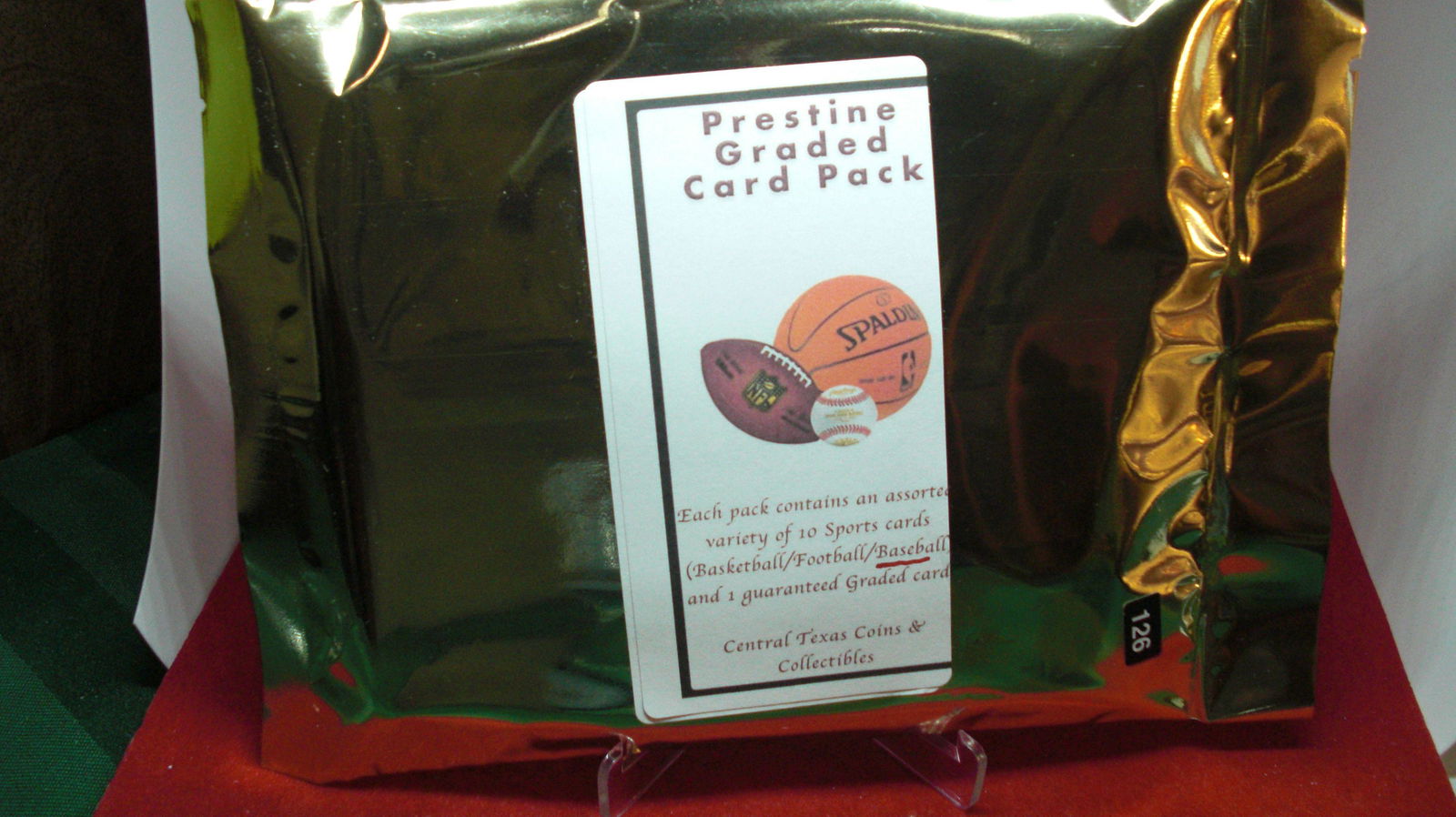 baseball hotpack with graded baseball card guaranteed (1 of 1)