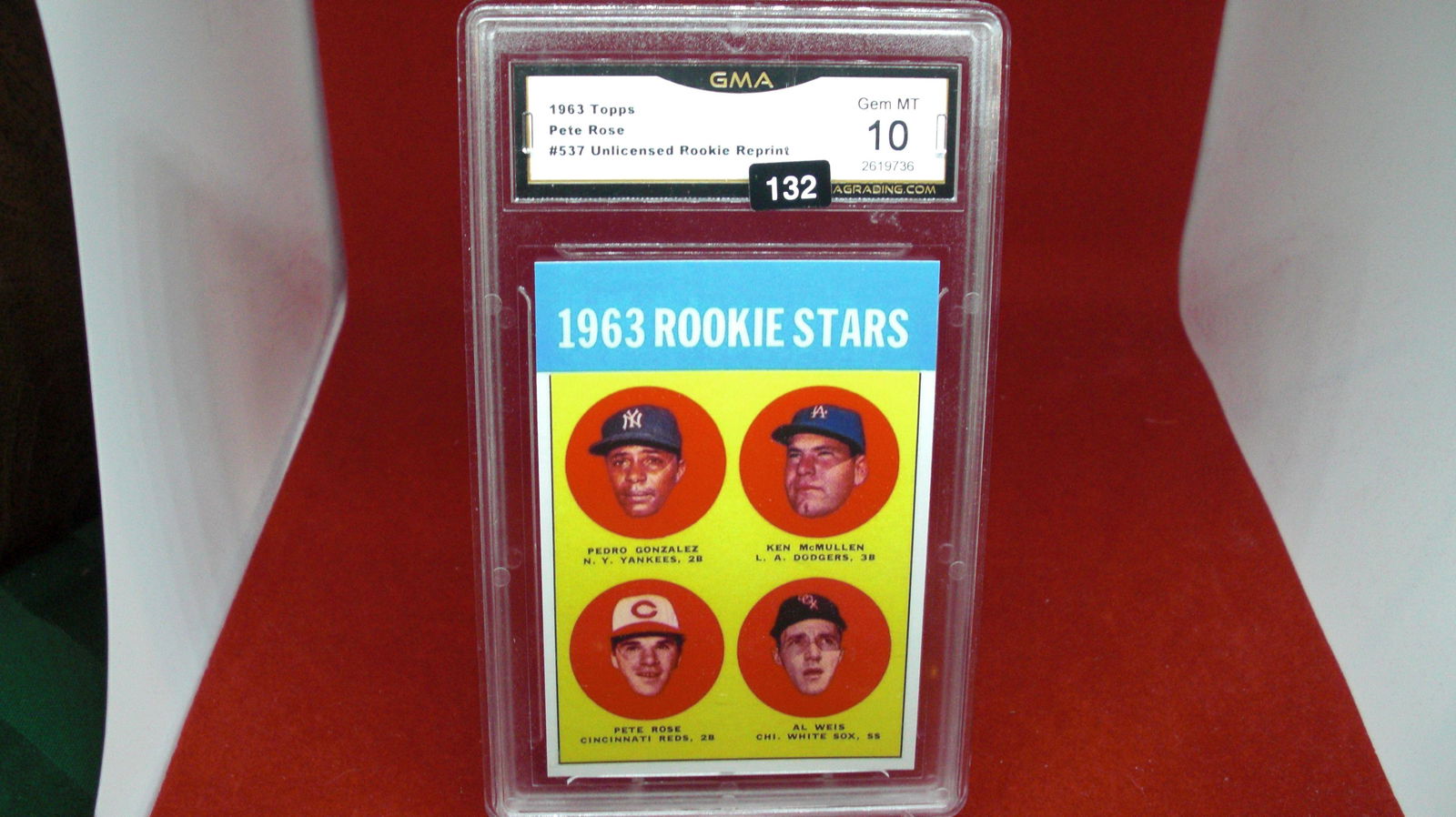 gma graded pete rose reprint mint 10 (1 of 1)