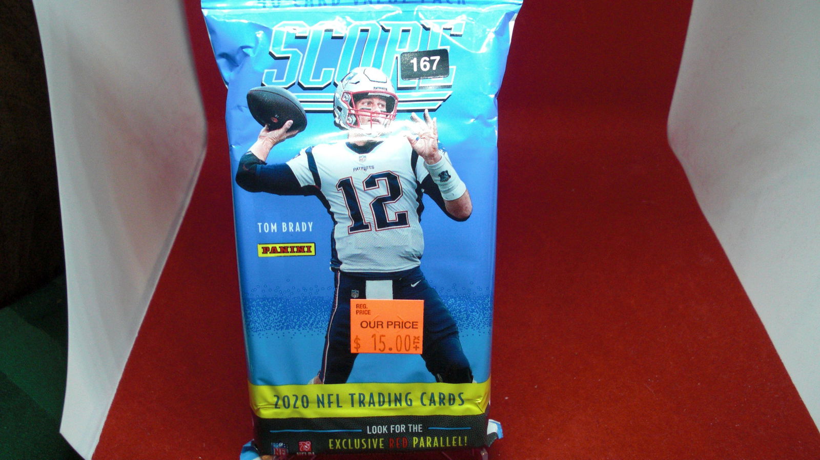 2020 unopened pack of football cards (1 of 1)
