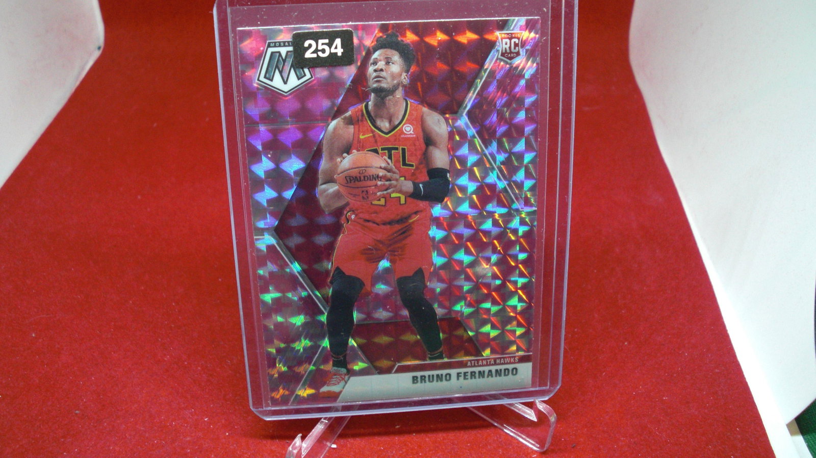 bruno fernando mosaic rookie pink: in top loader