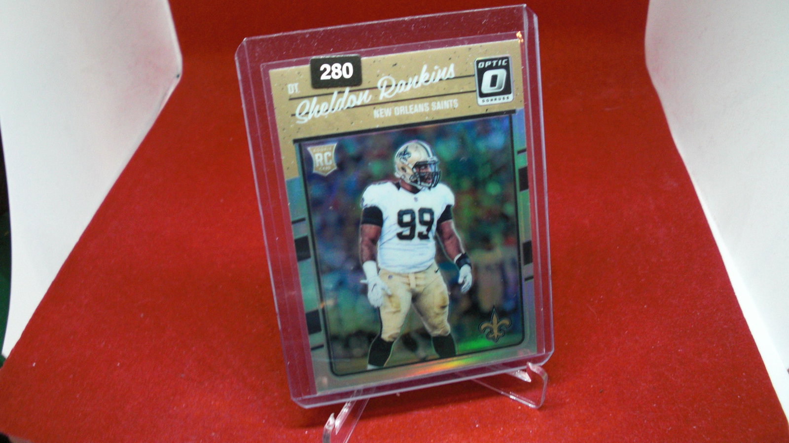 sheldon rankins optic rookie: in top loader
