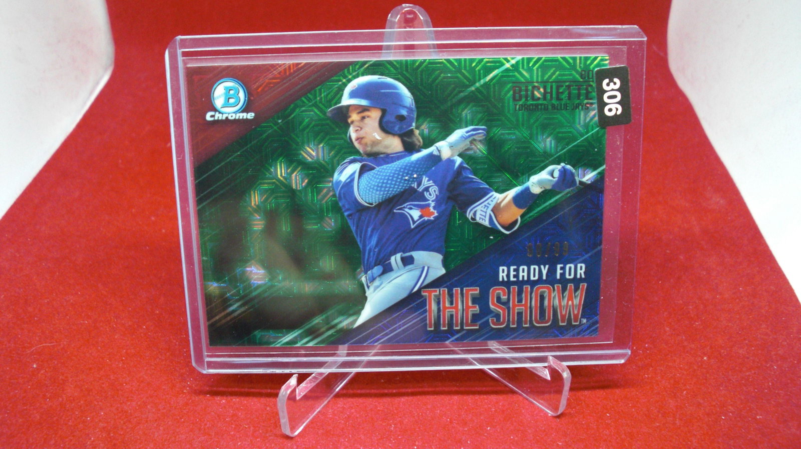 bo bichette #90/99 bowman chrome: in top loader