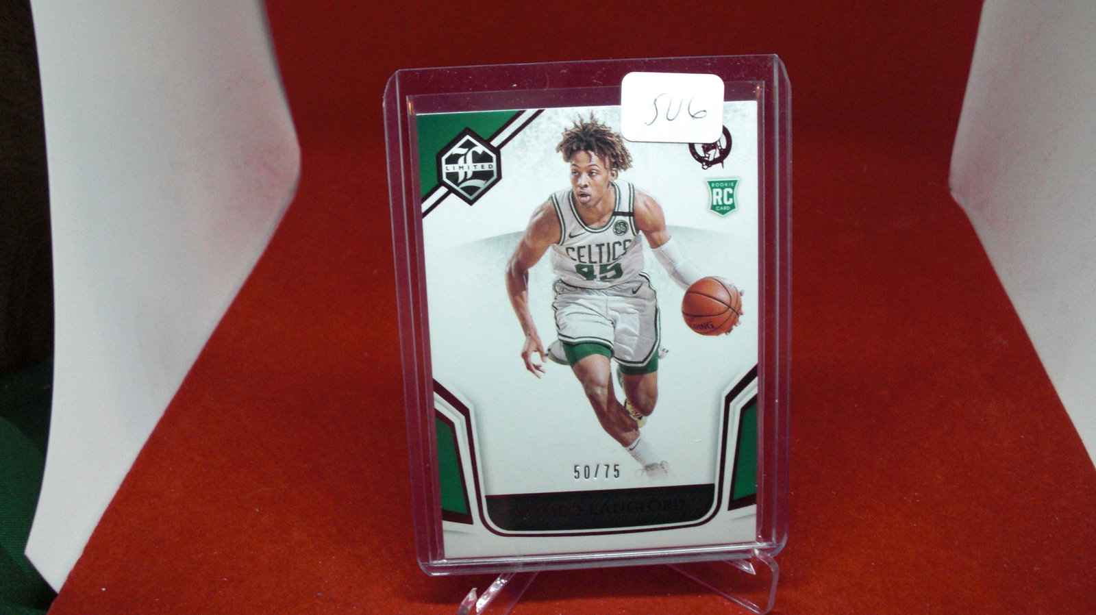 romeo langford limited #50/75 rookie: in top loader