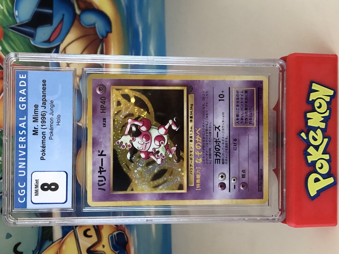 Holographic Jungle Set Japanese Mr. Mime: CGC Graded Mr.Mime Pokemon Card