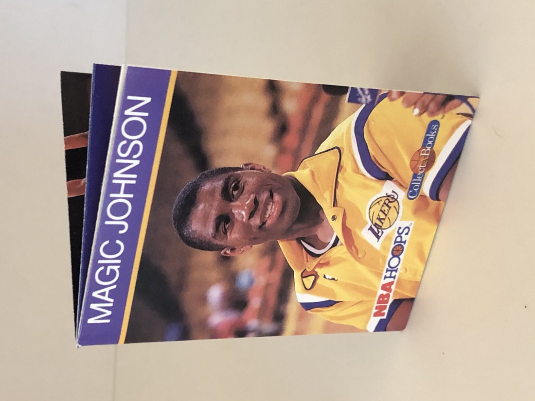 Magic Johnson 1990 NBA Hoops Collectors Book (1 of 1)