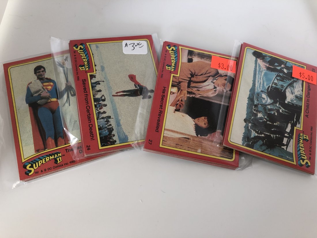 4 Team Bags of 1978 & 1980 Superman Cards (1 of 1)
