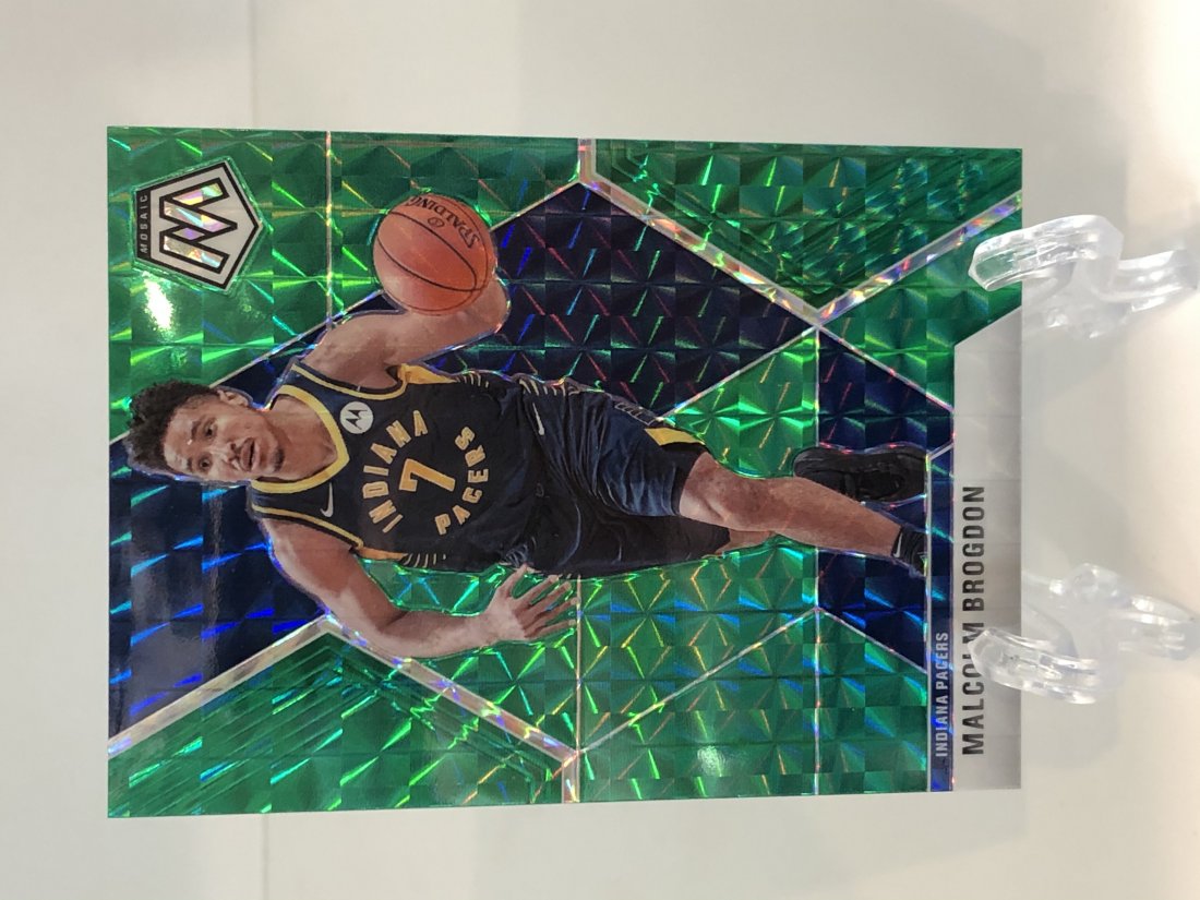 2019-20 Malcolm Brogdon Panini Mosaic No. 185 Green (1 of 1)