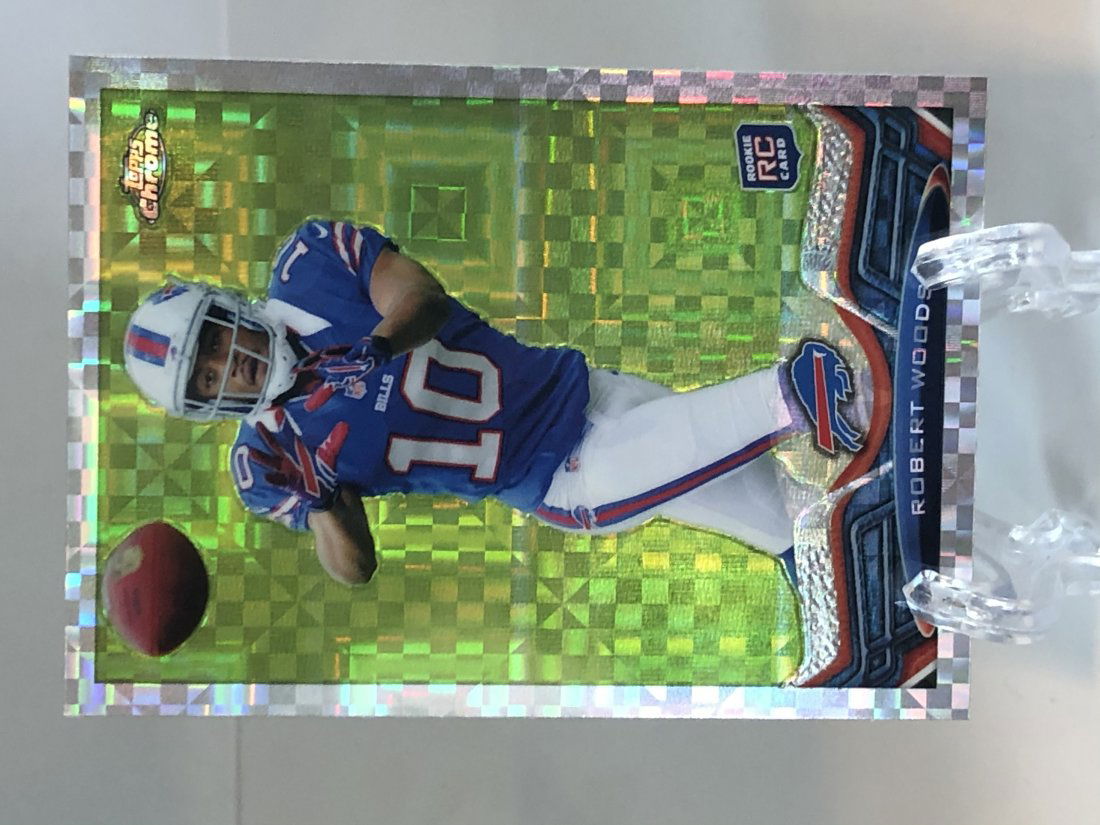 2013 Robert Woods Topps Chrome Rookie Card: Topps Chrome Rookie Football Card