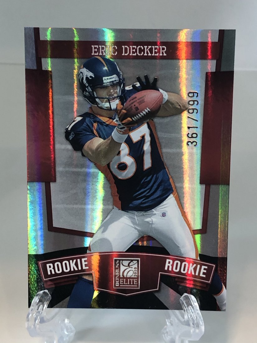 2010 Eric Decker Panini Elite Rookie Card (852 of 999) (1 of 1)