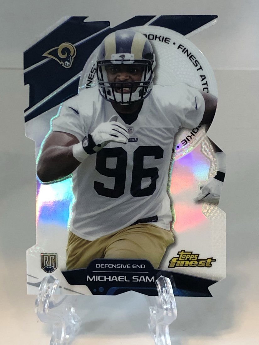 2014 Michael Sam Topps Finest Rookie Card (1 of 1)