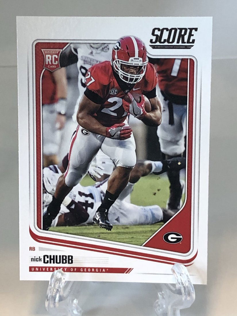 2018 Nick Chubb Score Rookie Card (1 of 1)