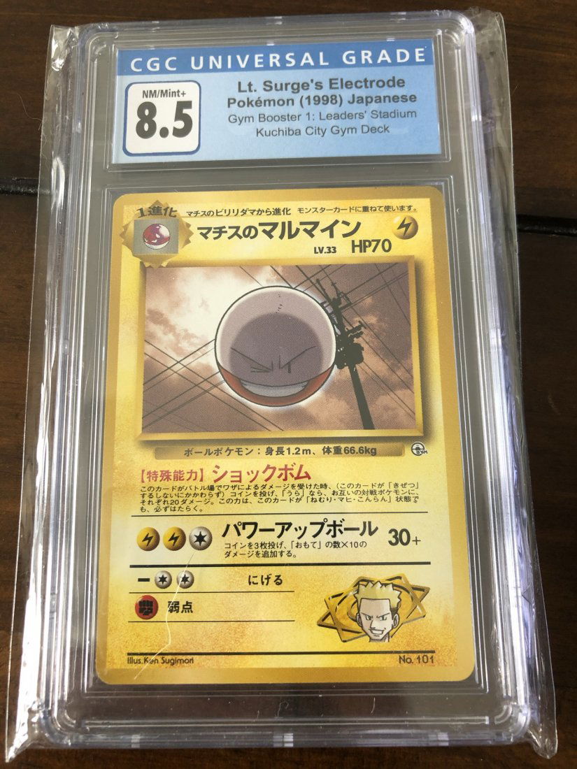 Lt. Surge Electrode CGC 8.5 Pokemon Card (1 of 1)