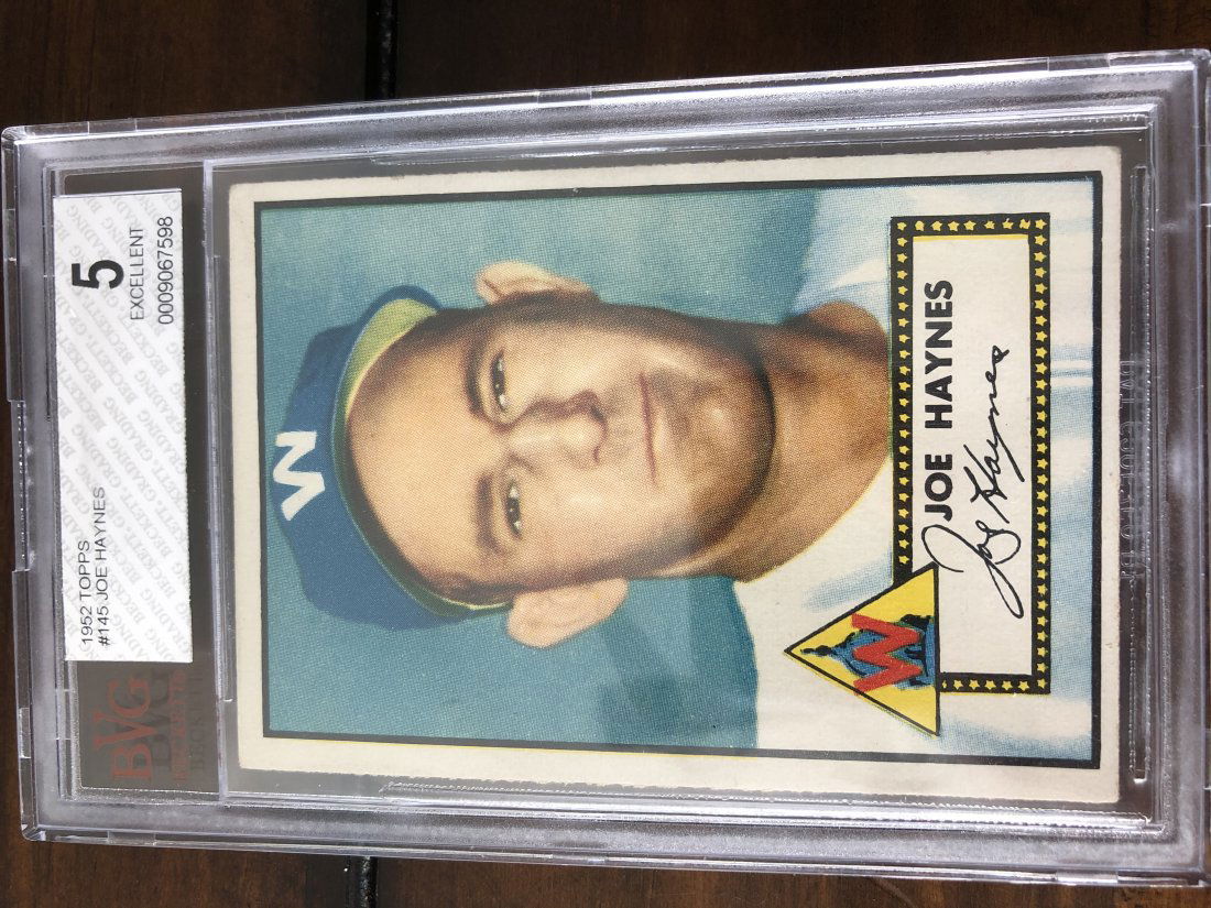 1952 Joe Haynes Topps Beckett 5 (1 of 1)