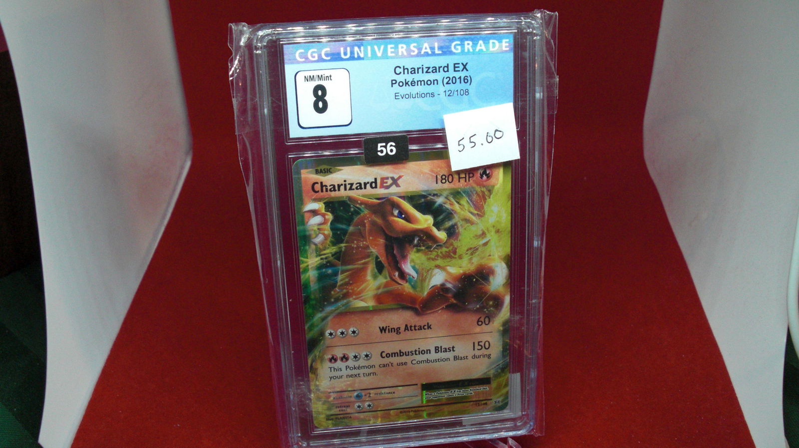 cgs graded pokemon charizard ec 2016 mint 8 (1 of 1)