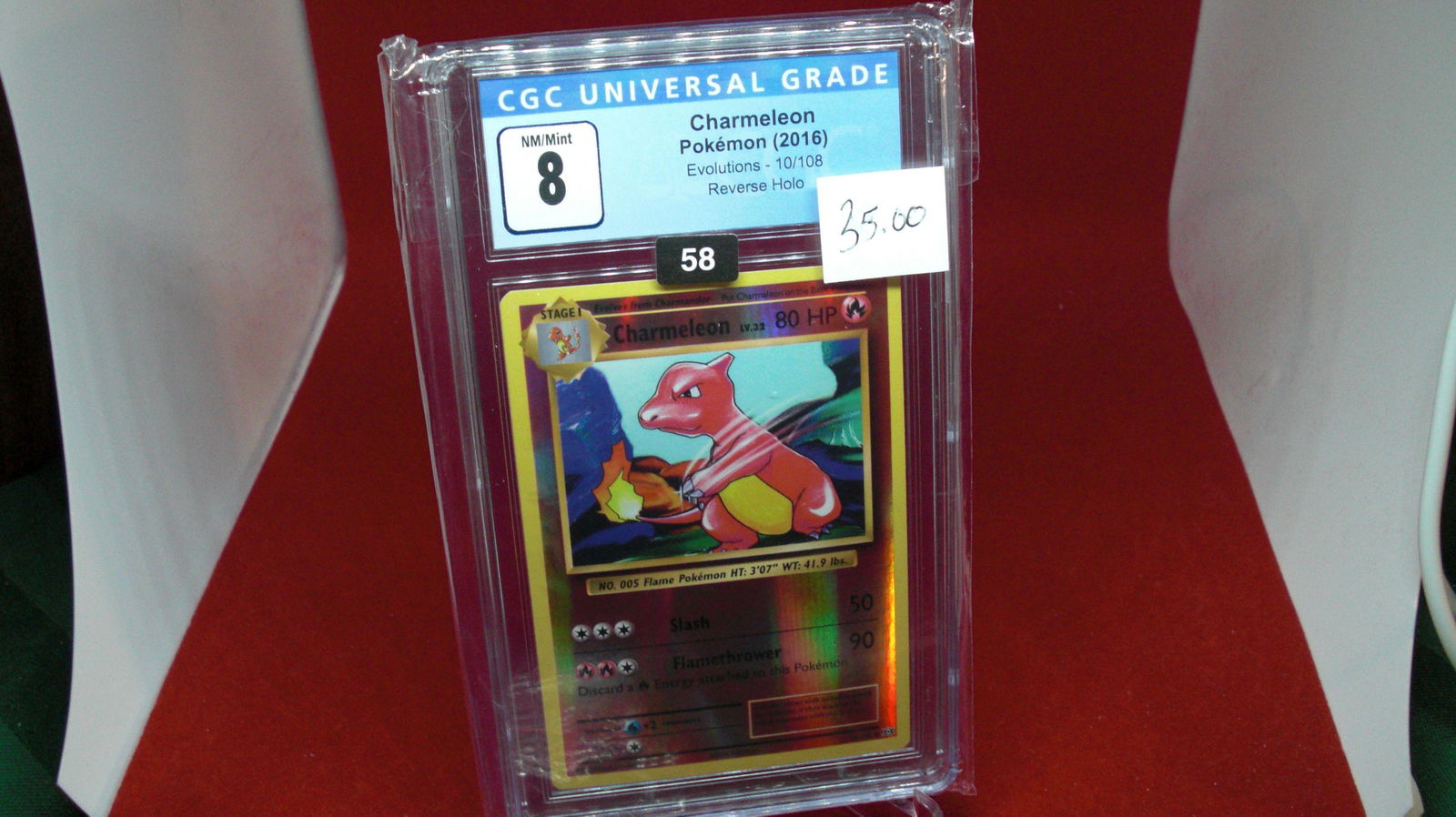 cgs graded pokemon charmeleon 2016 mint 8 (1 of 1)