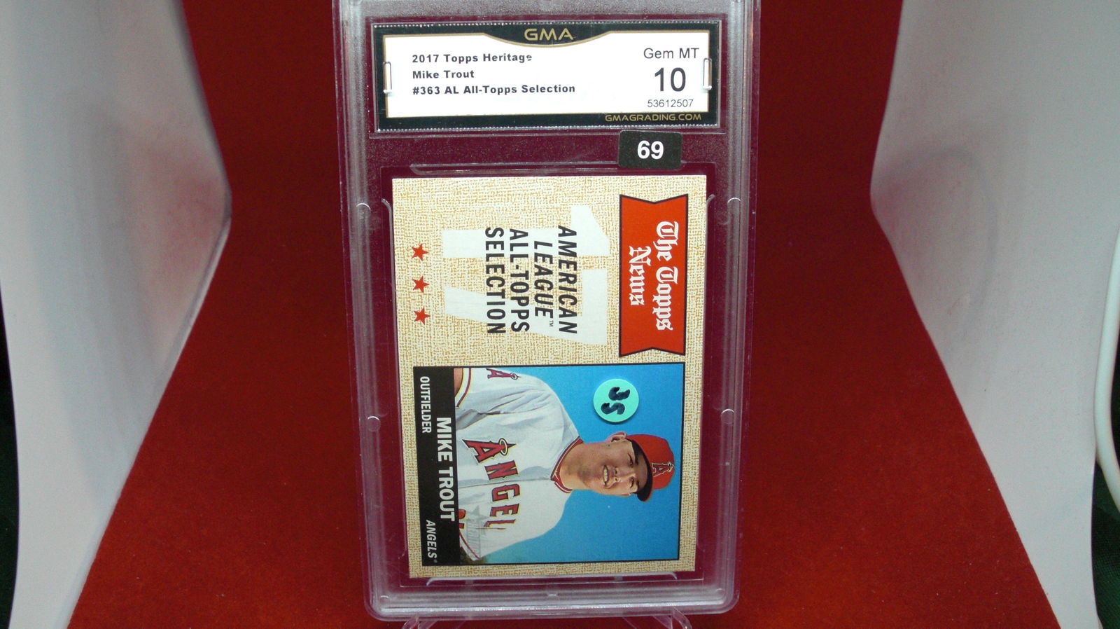 gma graded 2017 mike trout mint 10 (1 of 1)