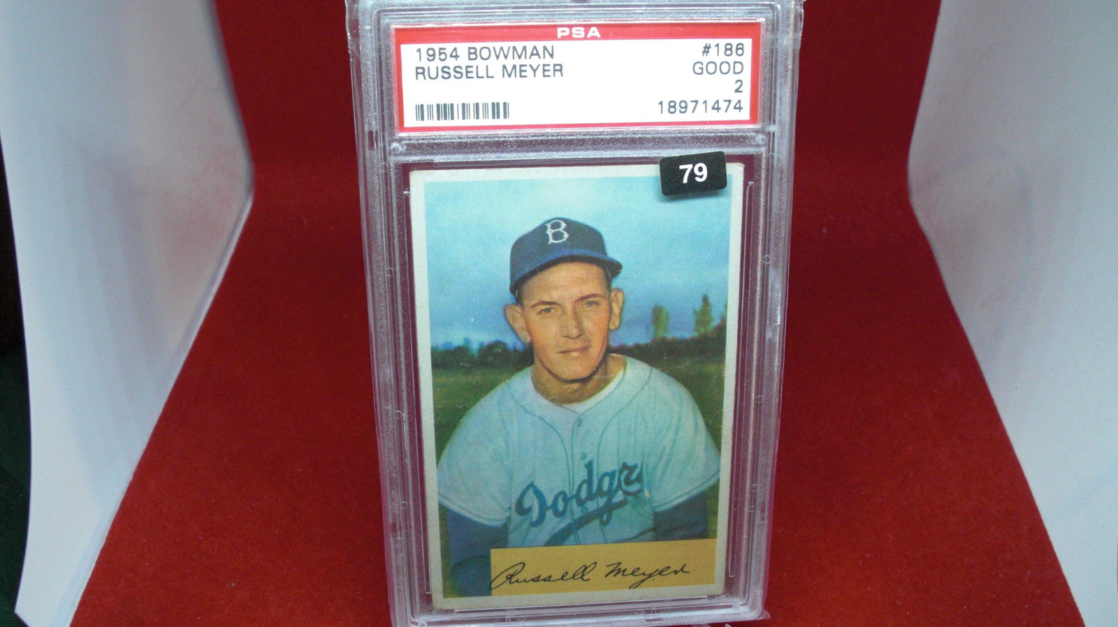 psa graded 1954 russell meyer good 2: nice graded card