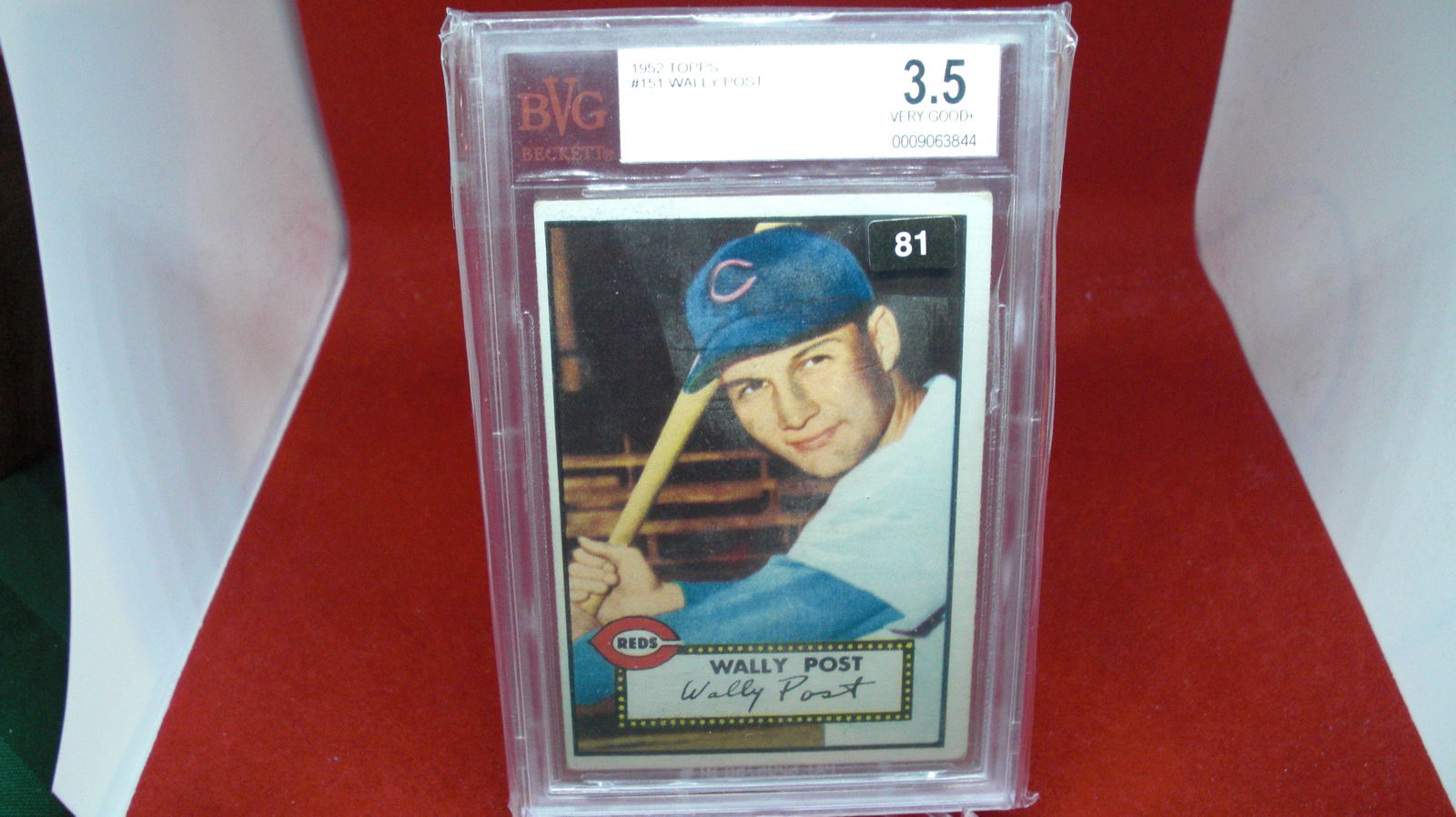 beckett graded 1952 wally post mint 3.5 (1 of 1)