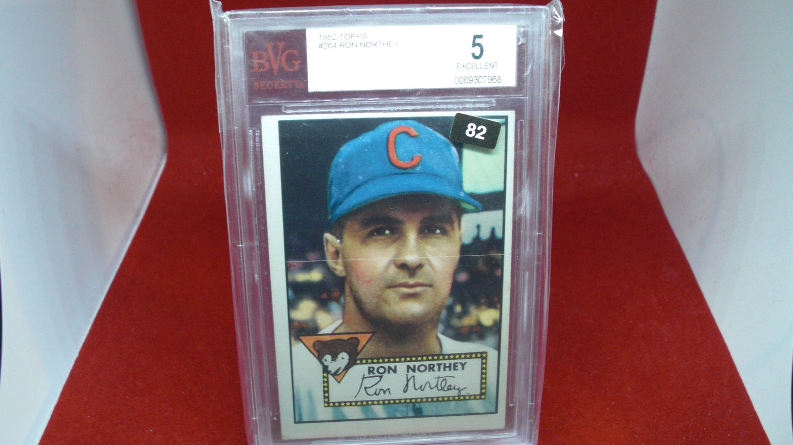 beckett graded 1952 ron northey mint 5 (1 of 1)