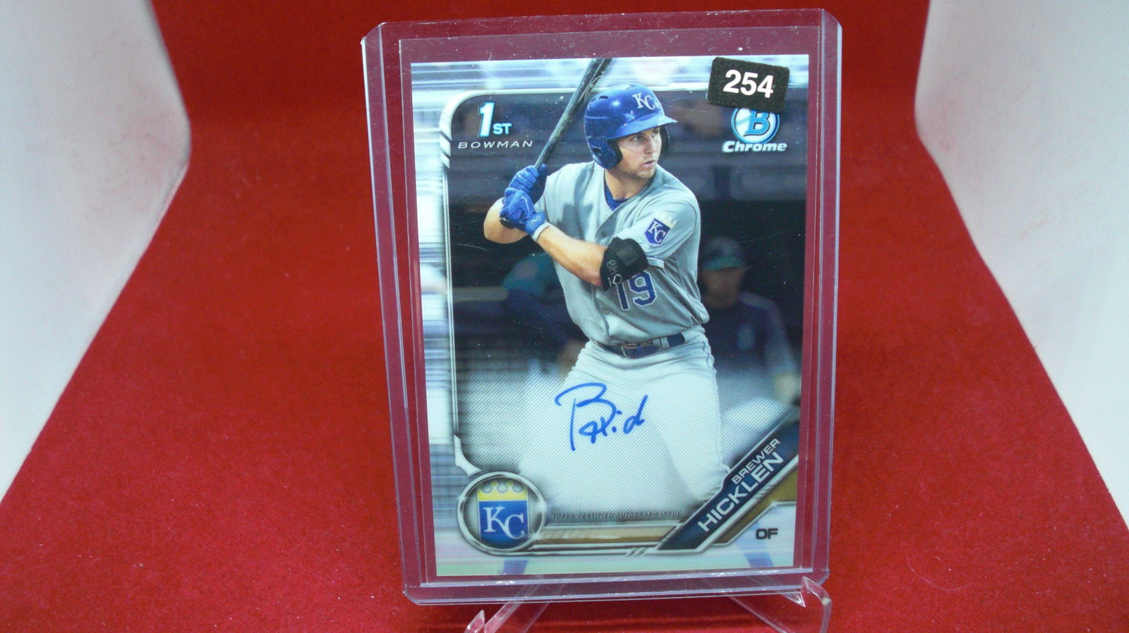 brewer hicklen signature bowman chrome: in top loader