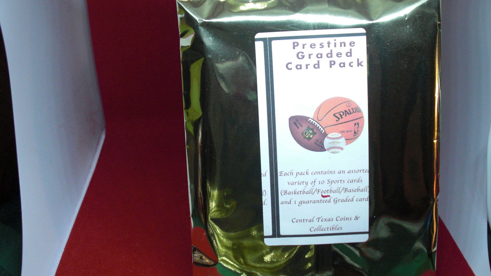 graded card hotpack with football graded card (1 of 1)