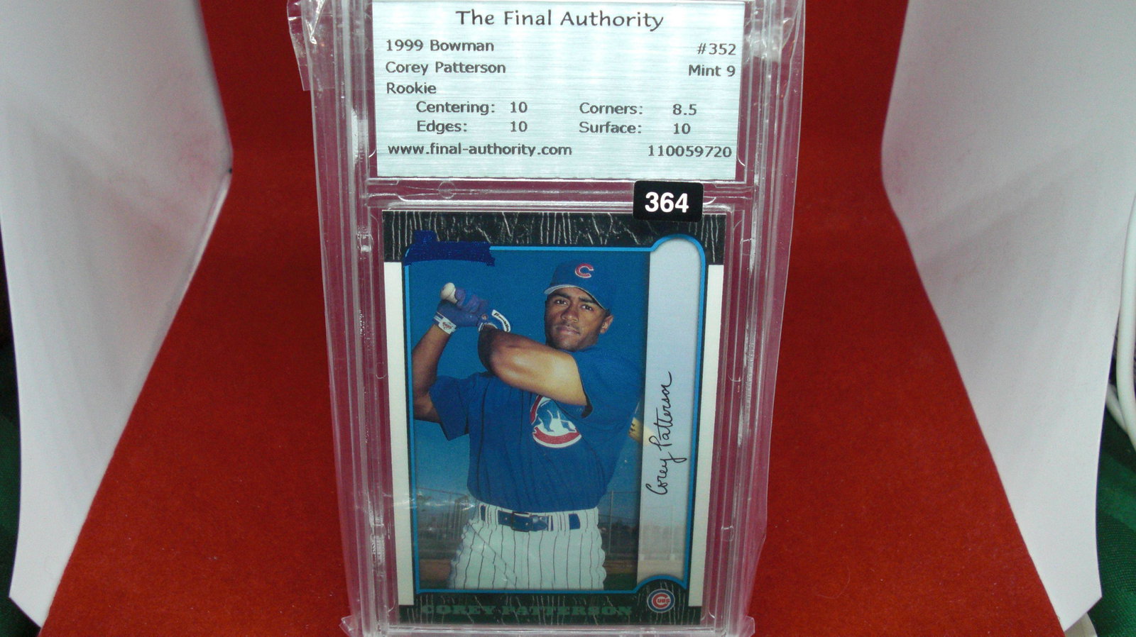 the final authority graded corey patterson mint 9 (1 of 1)