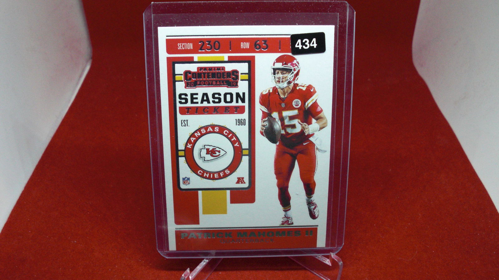 patrick mahomes: in top loader