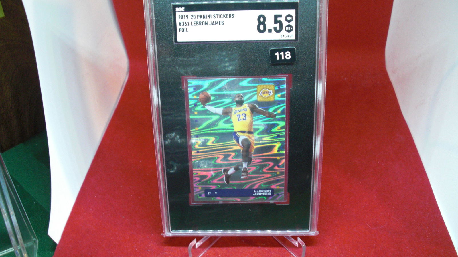 sgc graded lebron james foil mint 8.5 (1 of 1)