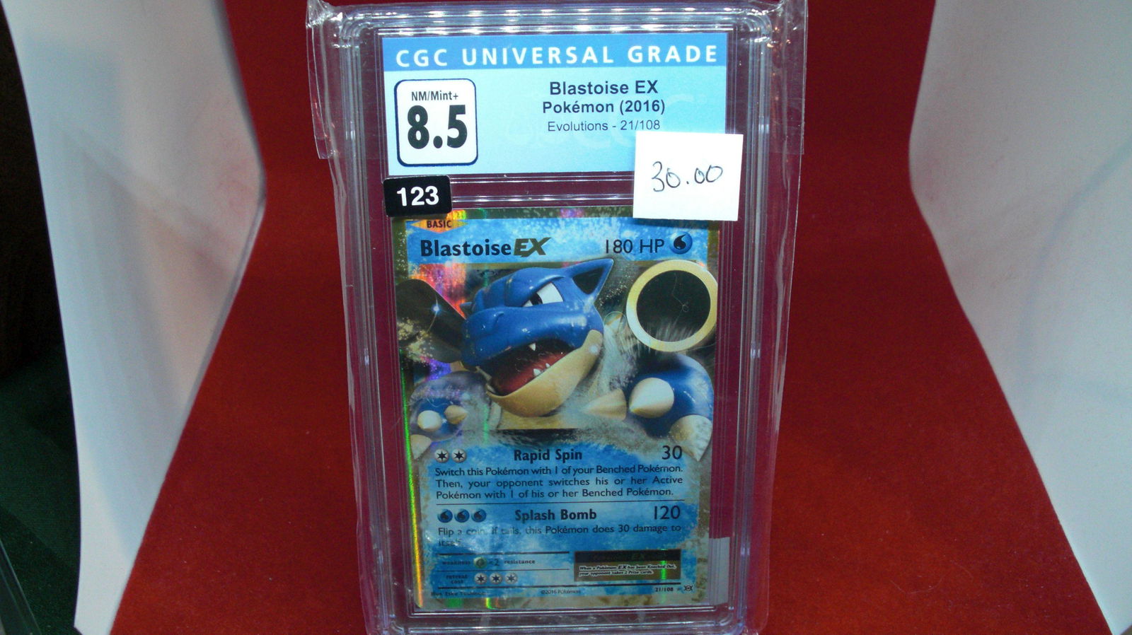 cgc graded blastoise ex pokemon mint 8.5 (1 of 1)