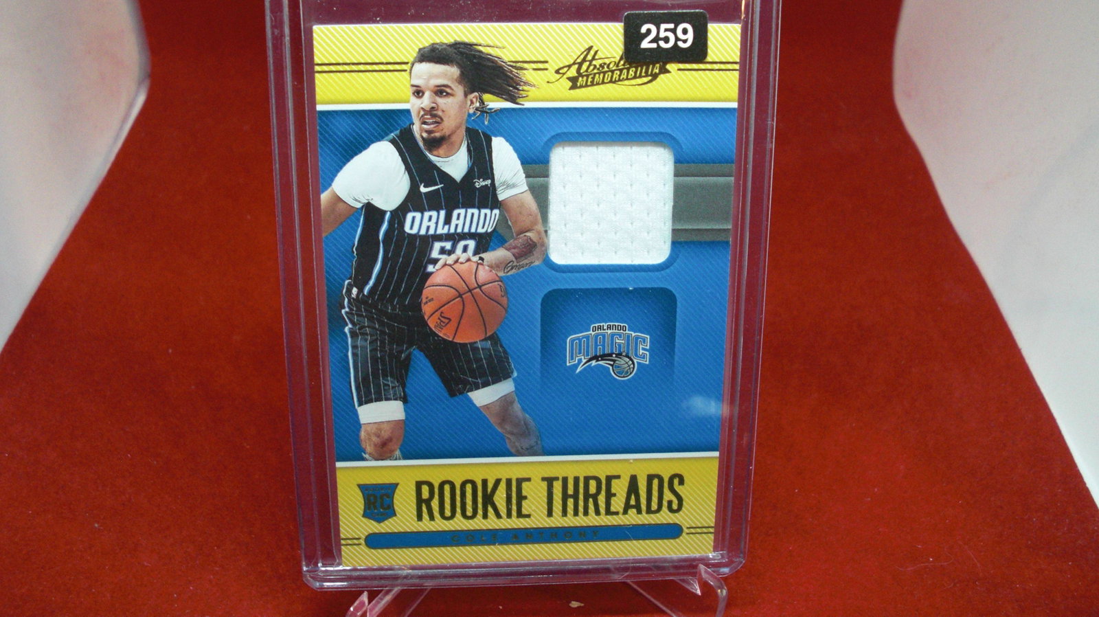 cole anthony rookie jersey absolute: in top loader