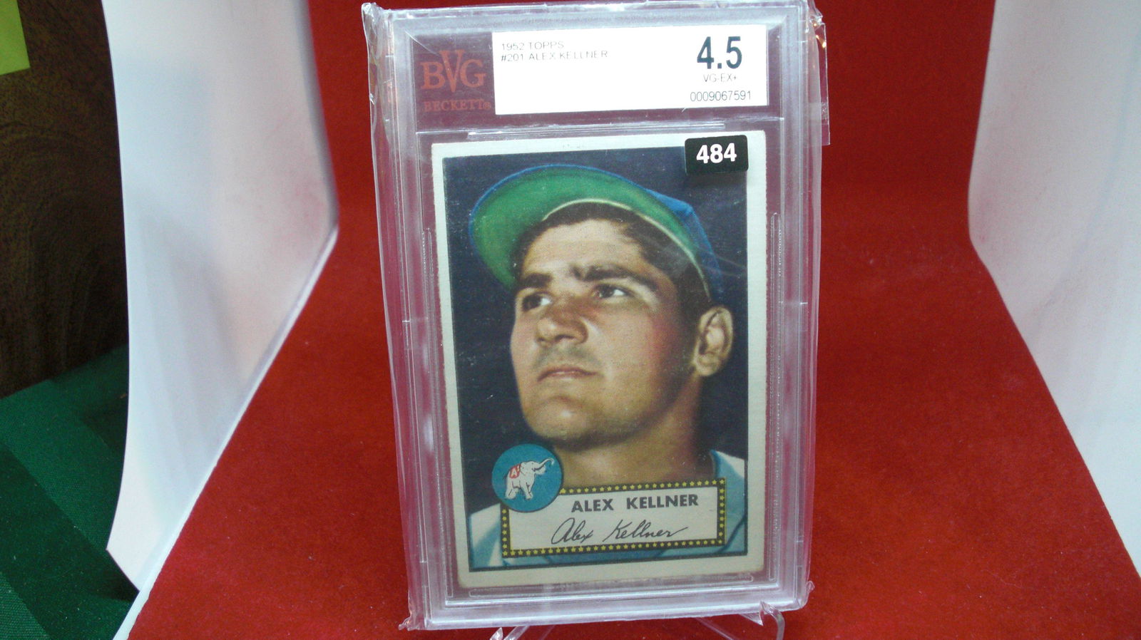 beckett graded 1952 alex kellner mint 4.5 (1 of 1)