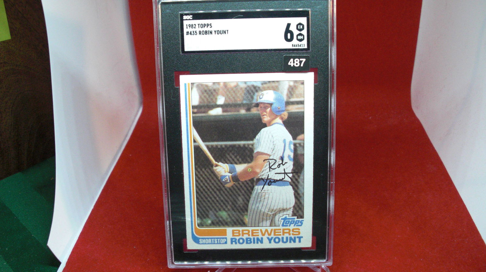 sgc graded 1982 topps robin yount mint 6 (1 of 1)