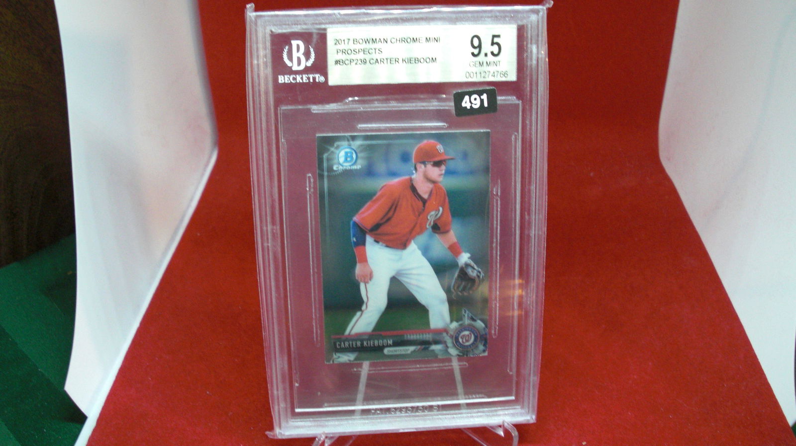 beckett graded carter kieboom mint 9.5 (1 of 1)