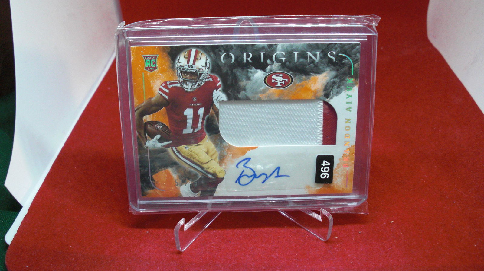 brandon aiyuk signature/jersey rookie origins #57/75 (1 of 1)